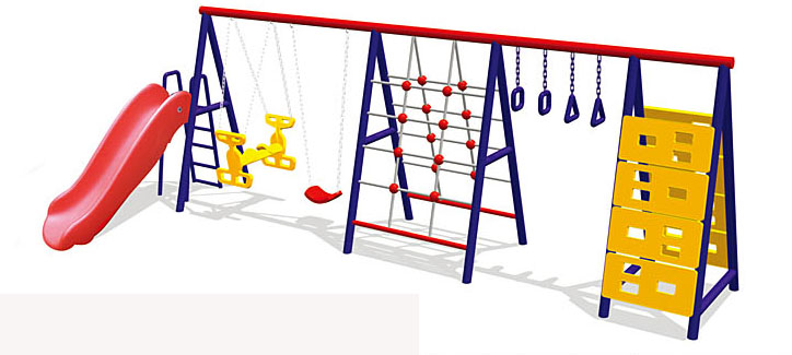 Xích đu cầu trượt đa năng liên hoàn 