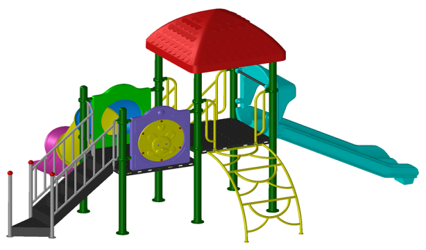 Nhà trượt đa năng 