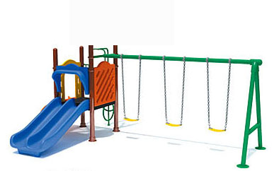 Cầu trượt xích đu 